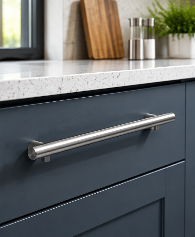 The Handle Factory Brushed Stainless Steel Bar Handle