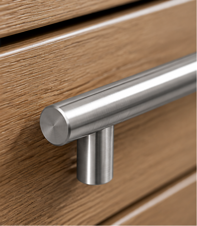 The Handle Factory Brushed Stainless Steel Bar Handle