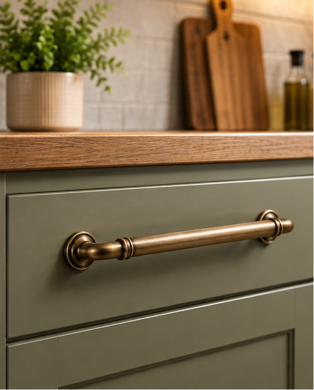 The Handle Factory Antique Bronze Traditional Pull Handle