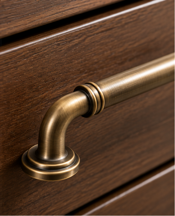 The Handle Factory Antique Bronze Traditional Pull Handle