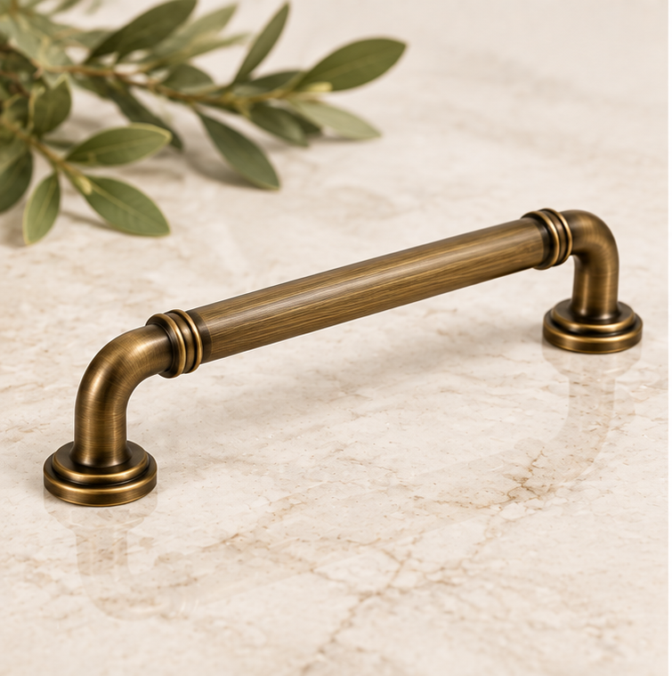 The Handle Factory Antique Bronze Traditional Pull Handle
