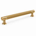 The Handle Factory Knurled Brass Cabinet Handle