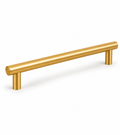 The Handle Factory Brushed Brass Cabinet Bar Handle